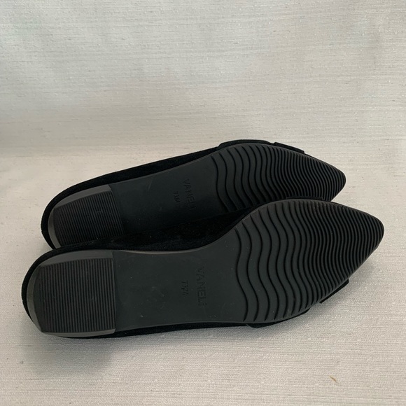 New Vaneli Black Suede Slip On Flat Loafers Woman’s 7.5M - Picture 11 of 11